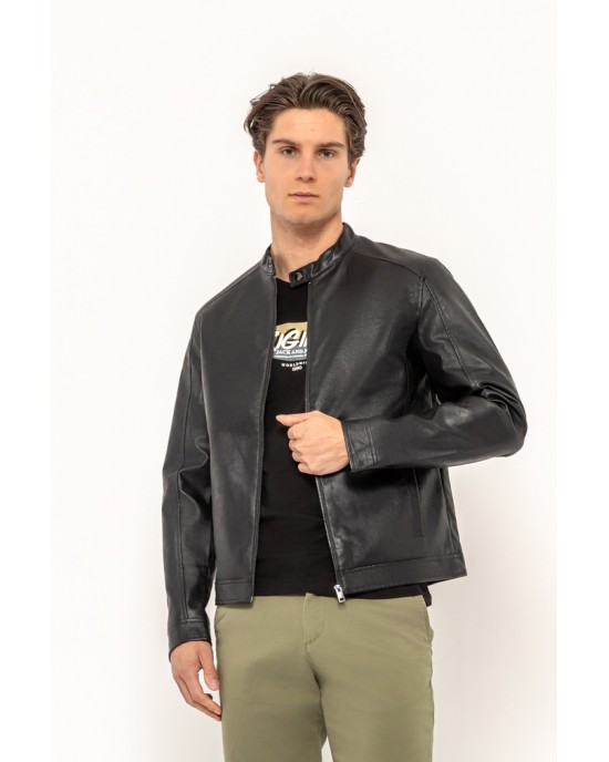 Μπουφάν JACK n JONES μαύρο ΜΠΟΥΦΑΝ