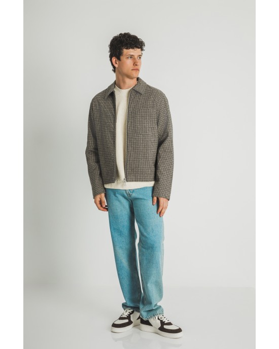 Τζάκετ Jack&Jones καρό ΑΝΟΙΞΙΑΤΙΚΑ ΜΠΟΥΦΑΝ