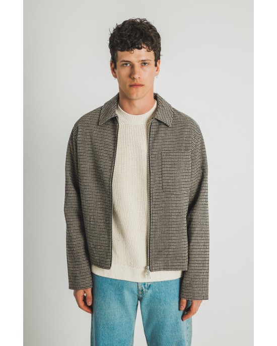 Τζάκετ Jack&Jones καρό ΑΝΟΙΞΙΑΤΙΚΑ ΜΠΟΥΦΑΝ