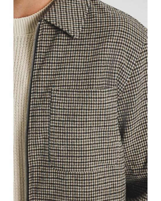 Τζάκετ Jack&Jones καρό ΑΝΟΙΞΙΑΤΙΚΑ ΜΠΟΥΦΑΝ