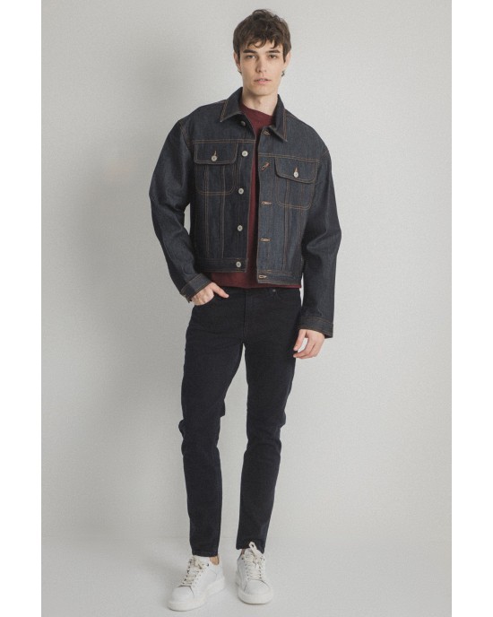 Μπουφάν Jack n Jones μπλε ΑΝΟΙΞΙΑΤΙΚΑ ΜΠΟΥΦΑΝ