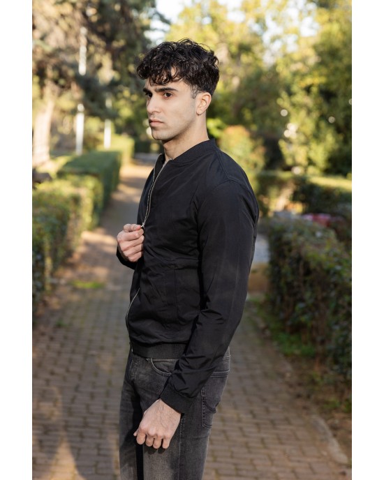 Ανοιξιάτικο Μπουφάν Jack&Jones μαύρο ΑΝΟΙΞΙΑΤΙΚΑ ΜΠΟΥΦΑΝ