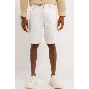Βερμούδα τζιν Calvin Klein άσπρη