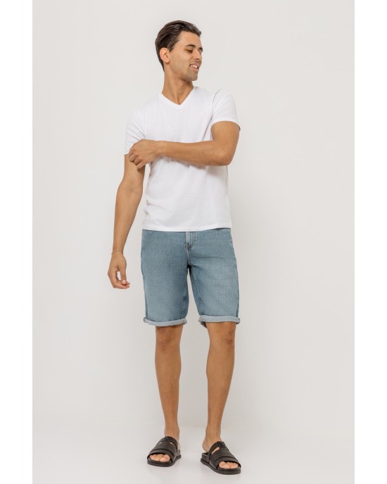 Βερμούδα τζιν Calvin Klein μπλε ΜΑΓΙΟ