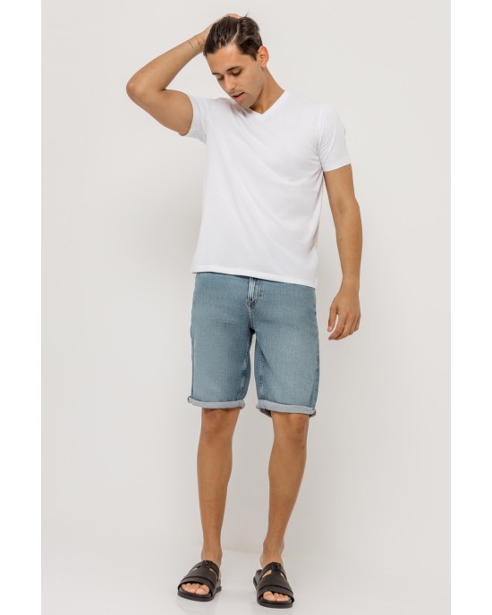 Βερμούδα τζιν Calvin Klein μπλε ΜΑΓΙΟ