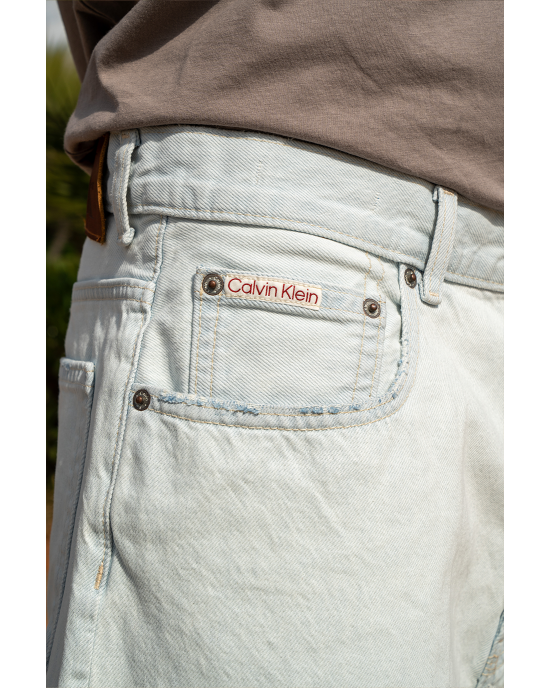 Βερμούδα τζιν Calvin Klein μπλε ΤΖΙΝ