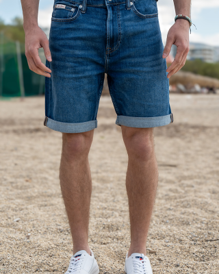 Βερμούδα τζιν Calvin Klein μπλε