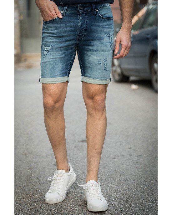 Βερμούδα Jack n Jones μπλε Βερμούδα Jack n Jones μπλε