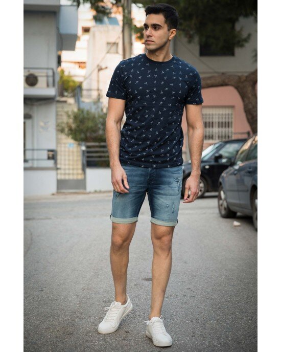 Βερμούδα Jack n Jones μπλε Βερμούδα Jack n Jones μπλε