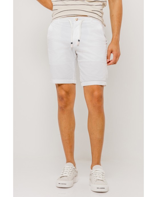 Βερμούδα Jack n Jones άσπρο ΥΦΑΣΜΑΤΙΝΕΣ