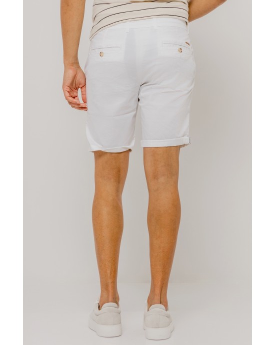 Βερμούδα Jack n Jones άσπρο ΥΦΑΣΜΑΤΙΝΕΣ