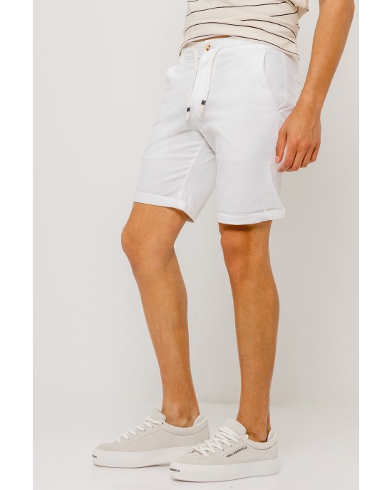 Βερμούδα Jack n Jones άσπρο ΥΦΑΣΜΑΤΙΝΕΣ