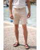 Βερμούδα Jack n Jones μπεζ ΥΦΑΣΜΑΤΙΝΕΣ