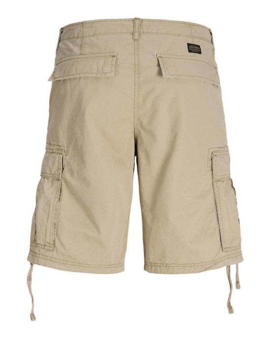Βερμούδα Jack n Jones μπεζ ΥΦΑΣΜΑΤΙΝΕΣ