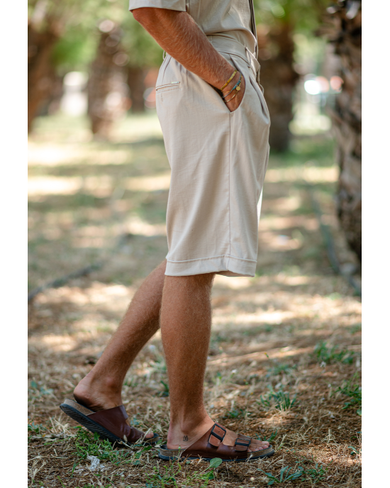 Βερμούδα Vittorio Bareno μπεζ ΥΦΑΣΜΑΤΙΝΕΣ