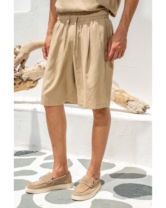 Βερμούδα Vittorio Bali μπεζ ΥΦΑΣΜΑΤΙΝΕΣ