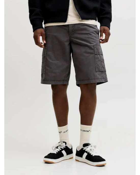 Βερμούδα Jack n Jones γκρι σκούρο ΥΦΑΣΜΑΤΙΝΕΣ