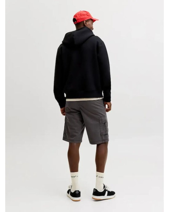 Βερμούδα Jack n Jones γκρι σκούρο ΥΦΑΣΜΑΤΙΝΕΣ