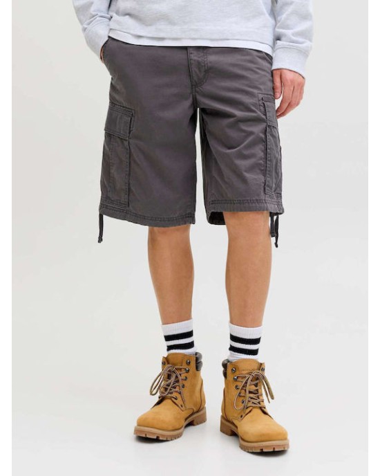 Βερμούδα Jack n Jones γκρι σκούρο ΥΦΑΣΜΑΤΙΝΕΣ