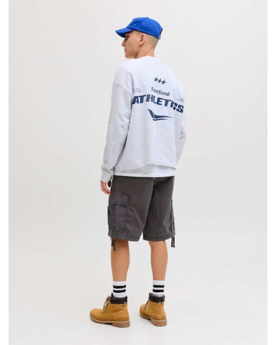 Βερμούδα Jack n Jones γκρι σκούρο ΥΦΑΣΜΑΤΙΝΕΣ
