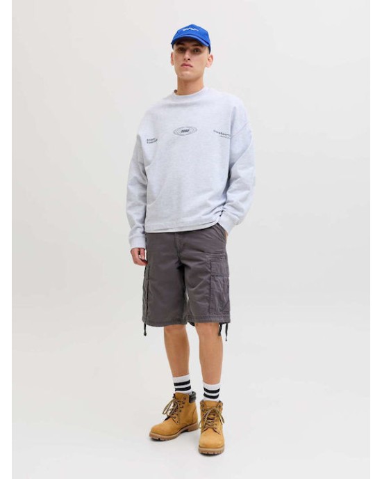 Βερμούδα Jack n Jones γκρι σκούρο ΥΦΑΣΜΑΤΙΝΕΣ