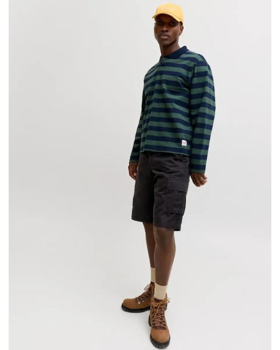 Βερμούδα Jack n Jones μαύρο ΥΦΑΣΜΑΤΙΝΕΣ