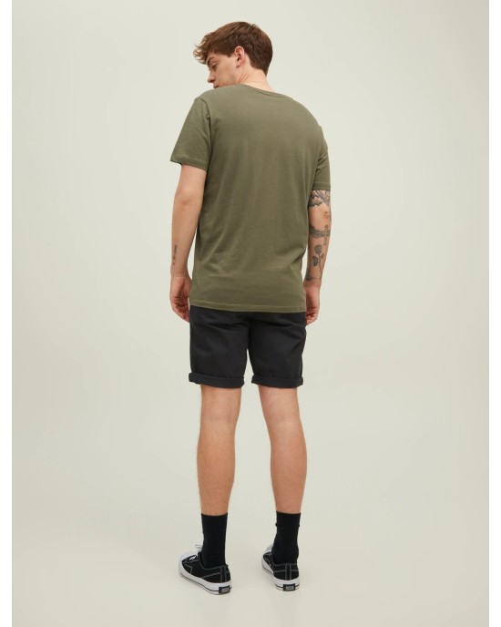 Βερμούδα Jack n Jones μαύρη ΥΦΑΣΜΑΤΙΝΕΣ