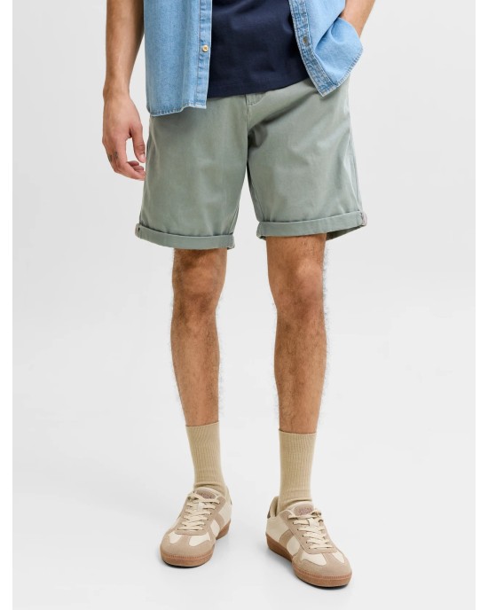 Βερμούδα Jack n Jones λαδί ΥΦΑΣΜΑΤΙΝΕΣ