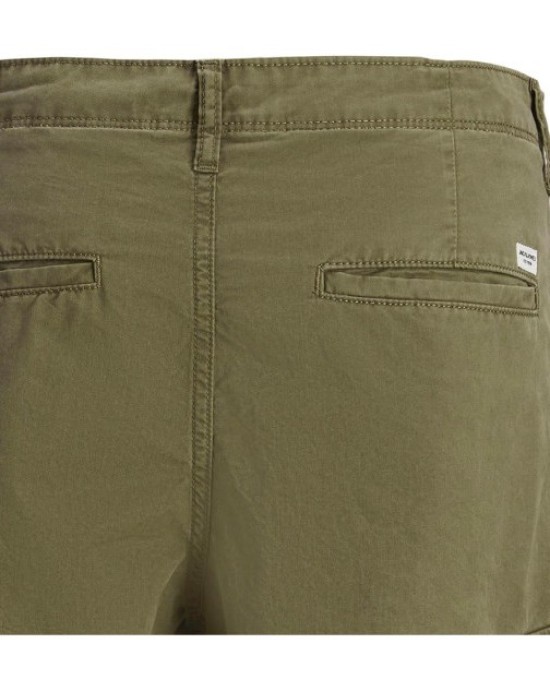 Βερμούδα Jack n Jones λαδί ΥΦΑΣΜΑΤΙΝΕΣ