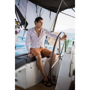 Βερμούδα Vittorio κεραμιδί Βερμούδα Vittorio κεραμιδί