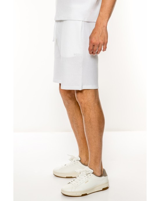 Βερμούδα Boss άσπρη ΥΦΑΣΜΑΤΙΝΕΣ