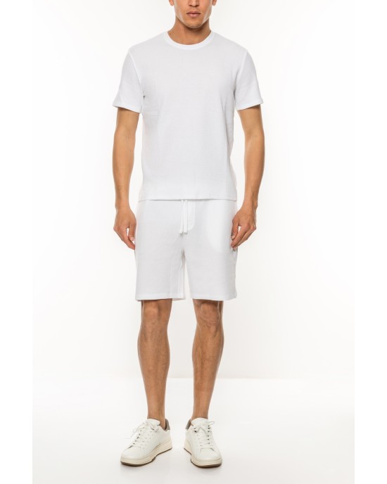 Βερμούδα Boss άσπρη ΥΦΑΣΜΑΤΙΝΕΣ