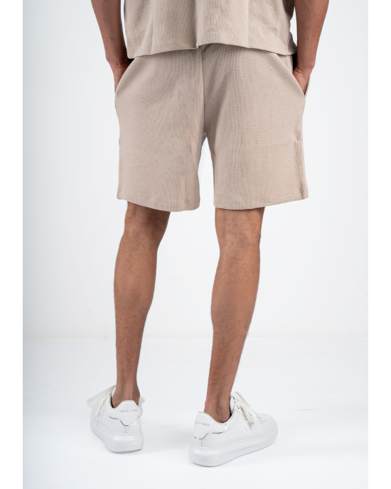 Βερμούδα Boss μπεζ ΥΦΑΣΜΑΤΙΝΕΣ