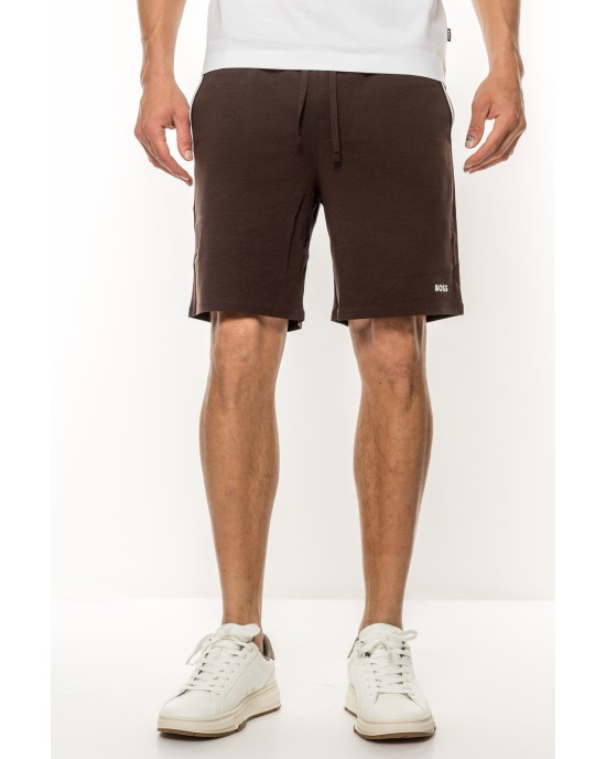 Βερμούδα Boss καφέ ΥΦΑΣΜΑΤΙΝΕΣ