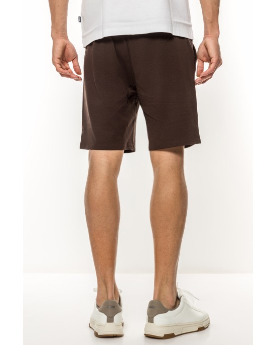 Βερμούδα Boss καφέ ΥΦΑΣΜΑΤΙΝΕΣ