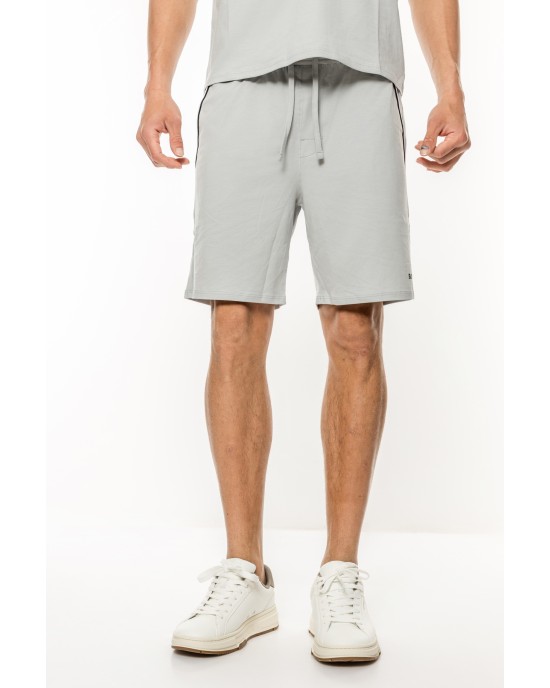 Βερμούδα Boss γκρι ΥΦΑΣΜΑΤΙΝΕΣ