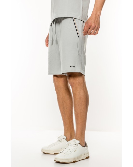 Βερμούδα Boss γκρι ΥΦΑΣΜΑΤΙΝΕΣ