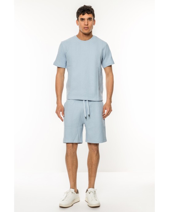 Βερμούδα Boss γαλάζια ΥΦΑΣΜΑΤΙΝΕΣ