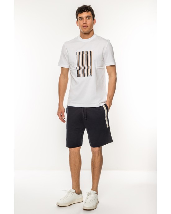 Βερμούδα Boss μπλε ΥΦΑΣΜΑΤΙΝΕΣ