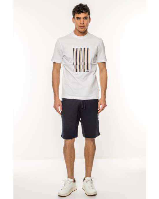 Βερμούδα Boss μπλε ΥΦΑΣΜΑΤΙΝΕΣ