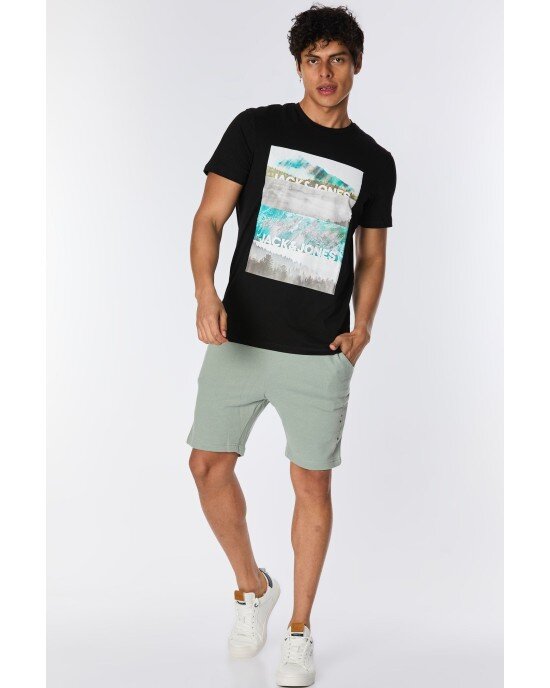 Βερμούδα Jack n Jones πράσινη παλ Βερμούδα Jack n Jones πράσινη παλ