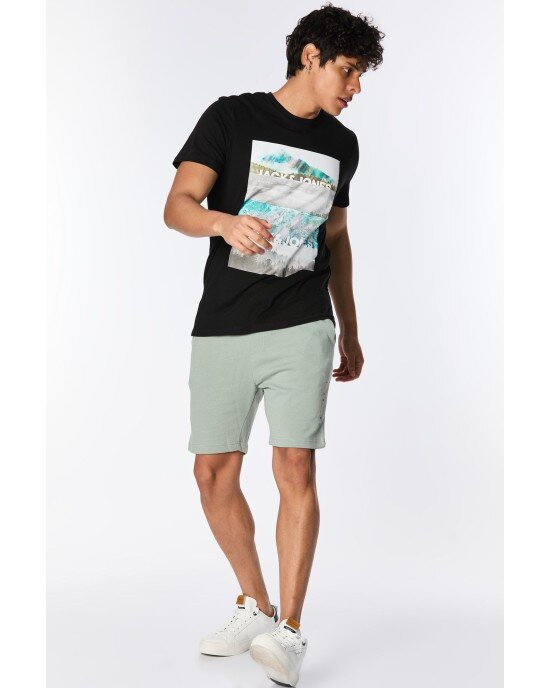 Βερμούδα Jack n Jones πράσινη παλ Βερμούδα Jack n Jones πράσινη παλ