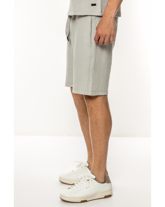 Βερμούδα Boss χακί ΥΦΑΣΜΑΤΙΝΕΣ