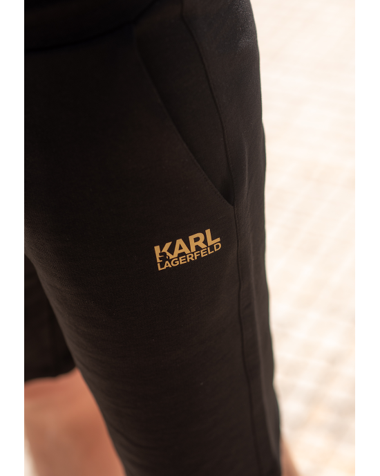 Βερμούδα Karl Lagerfeld μαύρο ΥΦΑΣΜΑΤΙΝΕΣ