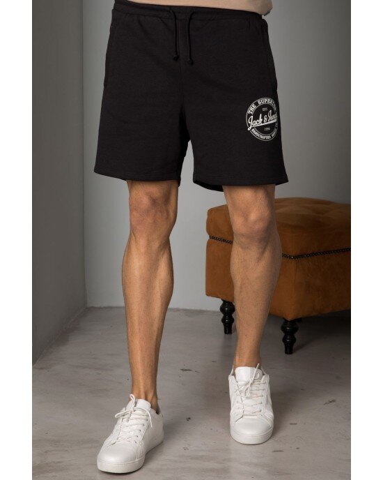Βερμούδα Jack n Jones Μαύρη Βερμούδα Jack n Jones Μαύρη