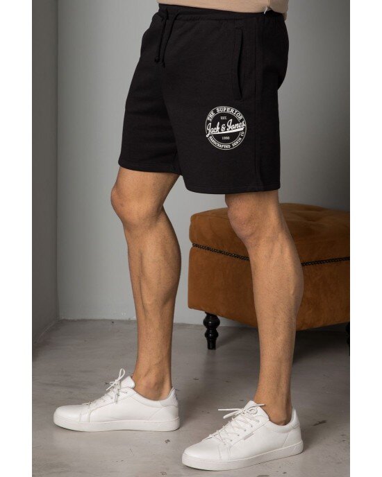 Βερμούδα Jack n Jones Μαύρη Βερμούδα Jack n Jones Μαύρη