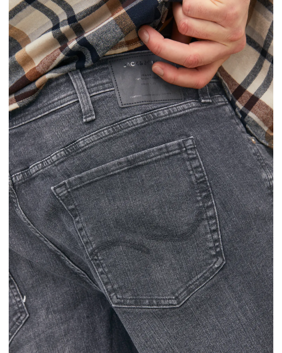 Jeans JacknJones Plus Size μαύρο ΤΖΙΝ