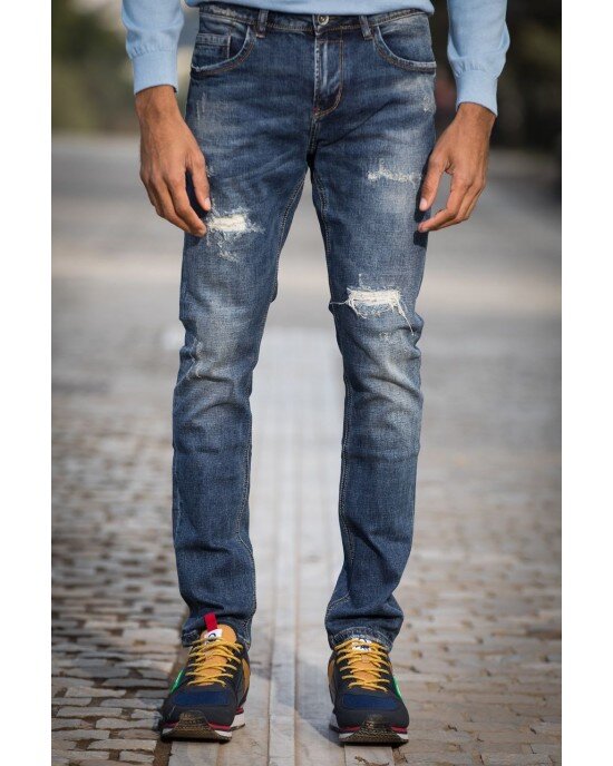 Jeans Frank Taylor μπλε