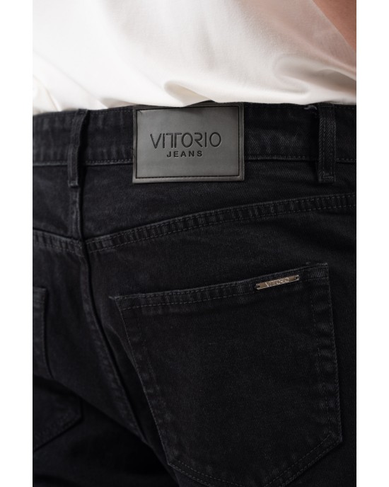 Παντελόνι Jean Vittorio Passagio μαύρο ΤΖΙΝ