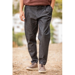 Παντελόνι Jeans Vittorio Biago μαύρο Παντελόνι Jeans Vittorio Biago μαύρο